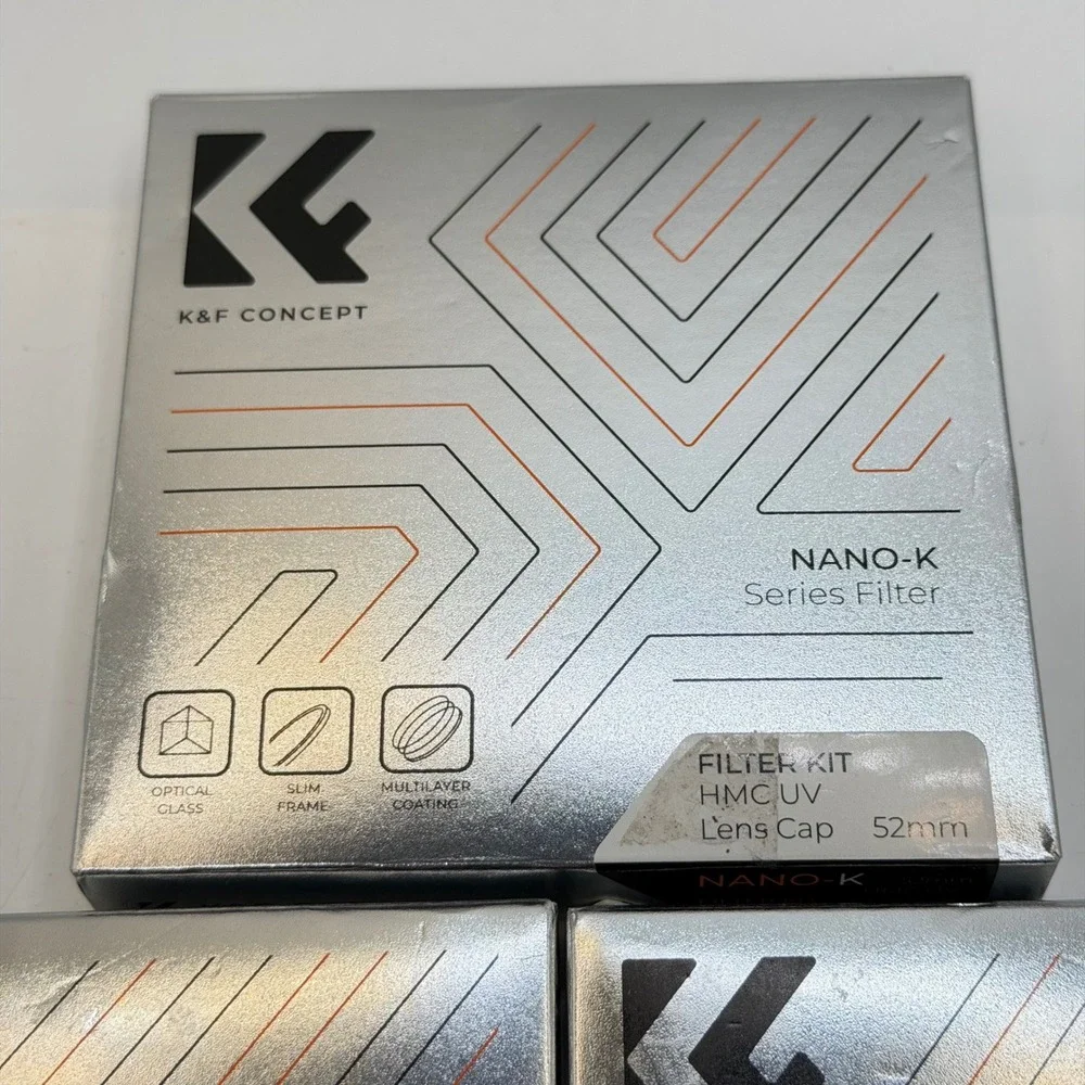 K&F Concept Nano-K Series 52mm Filter Set Variable ND2-400 and UV HMC 3 Pack